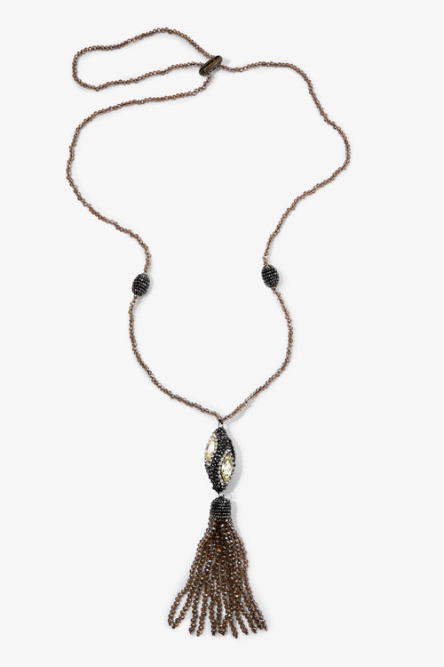 The Lila Pendant in Hematite