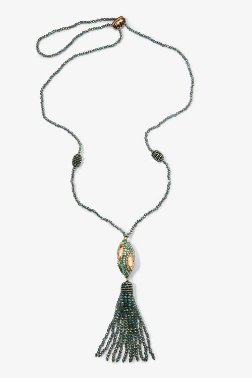 The Lila Pendant in Jade