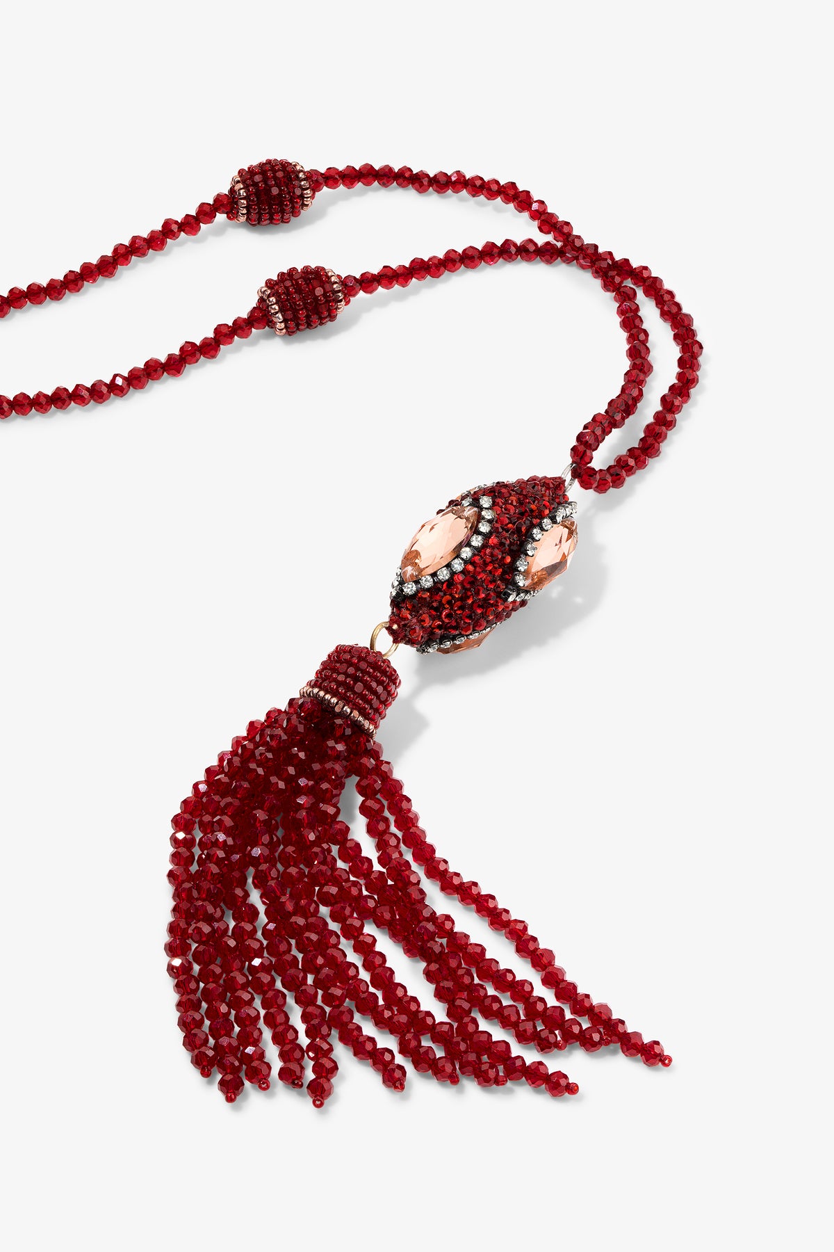 The Lila Pendant in Ruby
