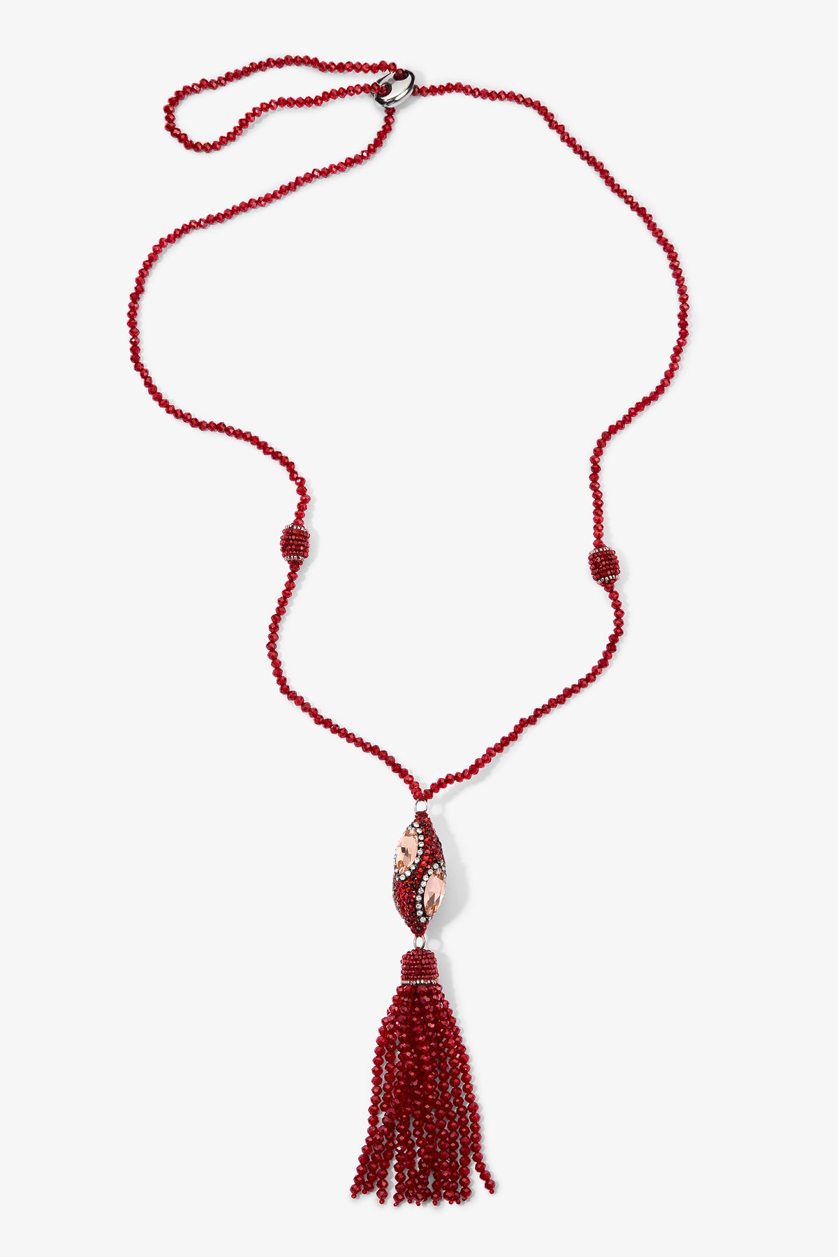 The Lila Pendant in Ruby