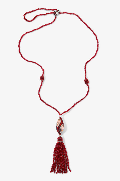 The Lila Pendant in Ruby